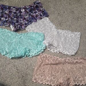 Elegant Lace and Floral Women's Panties Set